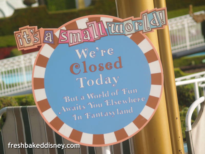 Disneyland ride closures for Fall 2014 Fresh Baked Disney